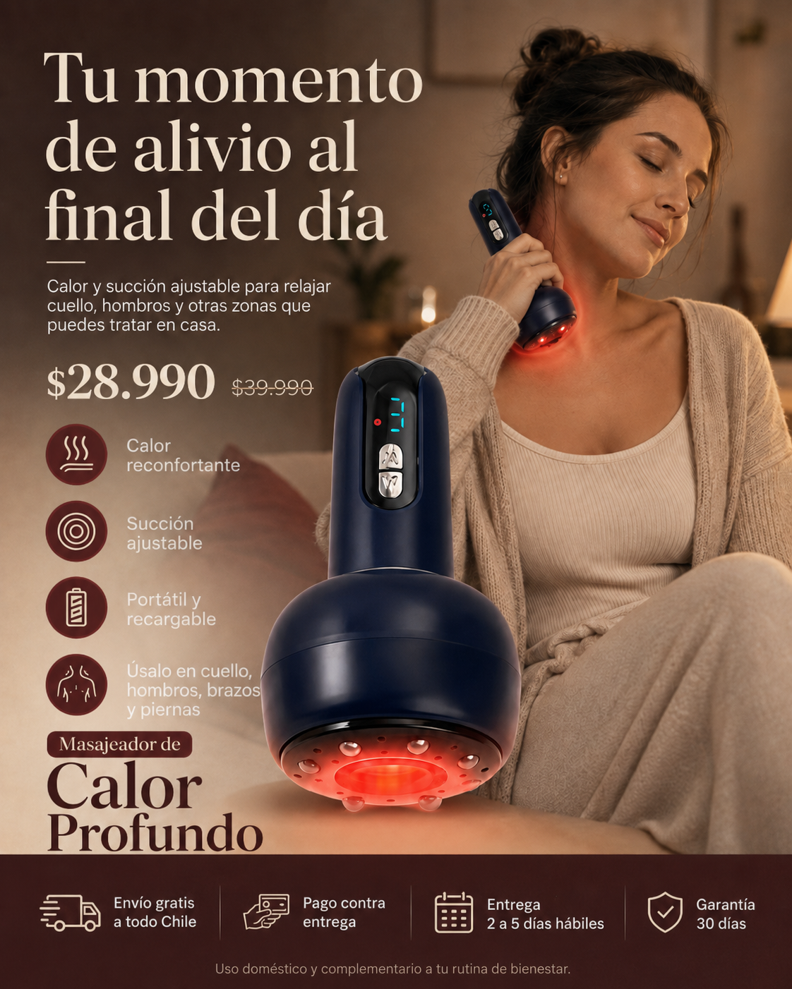 Masajeador de Calor Profundo