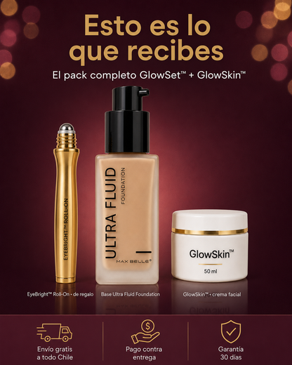 GlowSet™ — Base Ultra Fluid + Roll-On de regalo